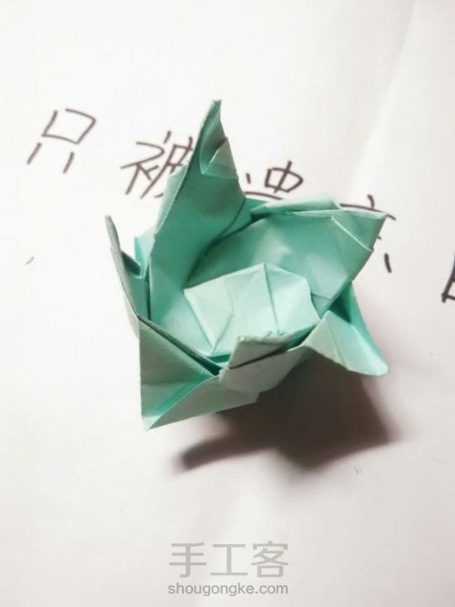 超详细的川崎玫瑰折纸教程（下） 第47步