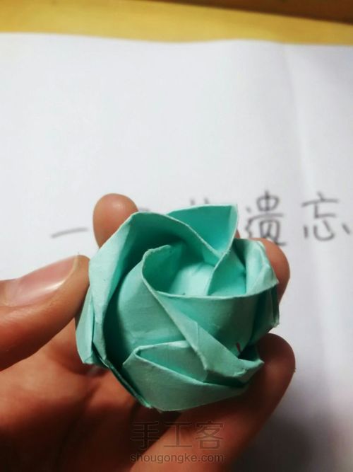 超详细的川崎玫瑰折纸教程（下） 第58步