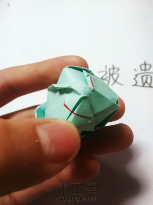 超详细的川崎玫瑰折纸教程（下） 第59步