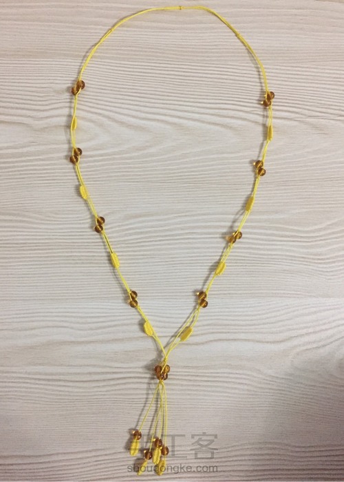 绳编毛衣链 第1步