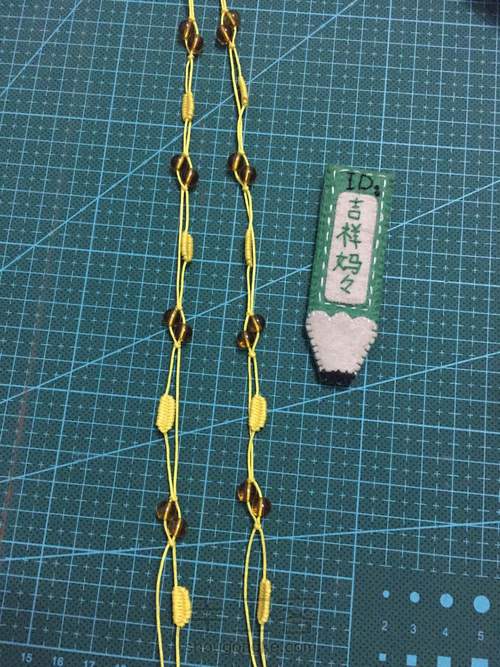 绳编毛衣链 第7步