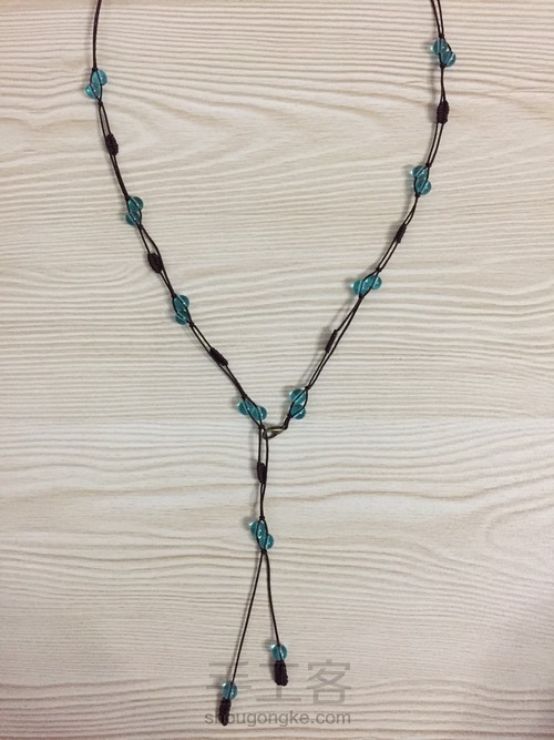 绳编毛衣链 第15步