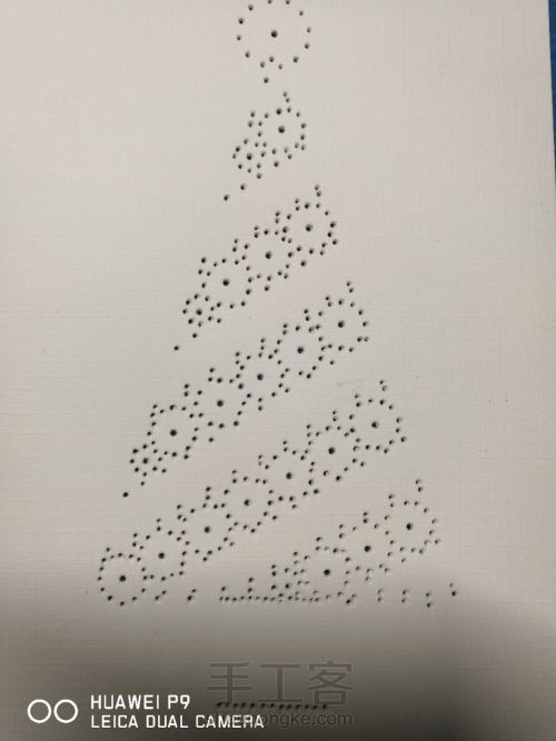 纸刺绣圣诞树 第5步