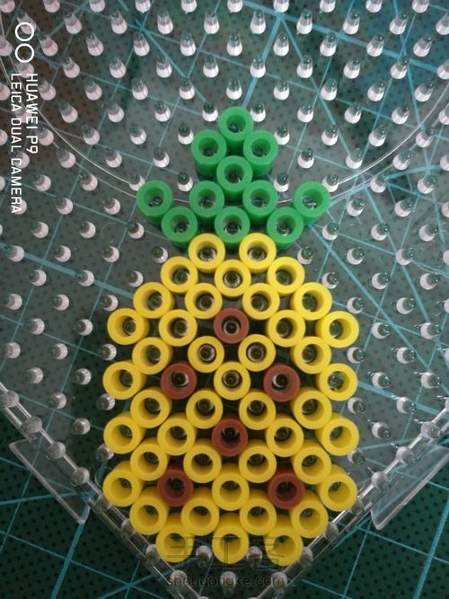 水果拼豆钥匙扣 第2步