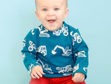 非常实穿的宝宝长袖上衣制作教程，薄厚面料均可制作。本教程含3-18个月的纸样