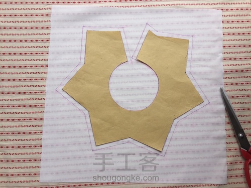 婴儿围嘴  360度防水星星口水巾 第3步