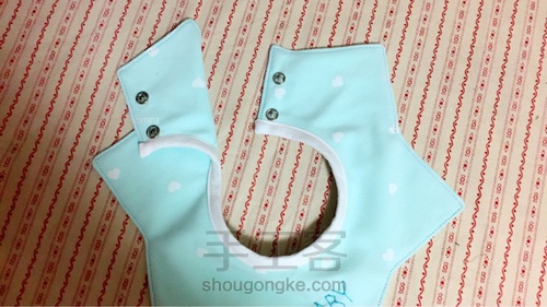 婴儿围嘴  360度防水星星口水巾 第10步