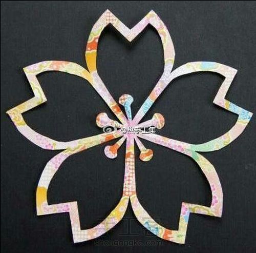 樱花剪纸 第13步