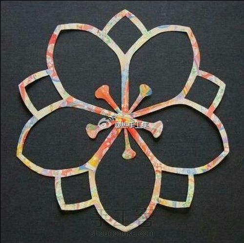 樱花剪纸 第14步