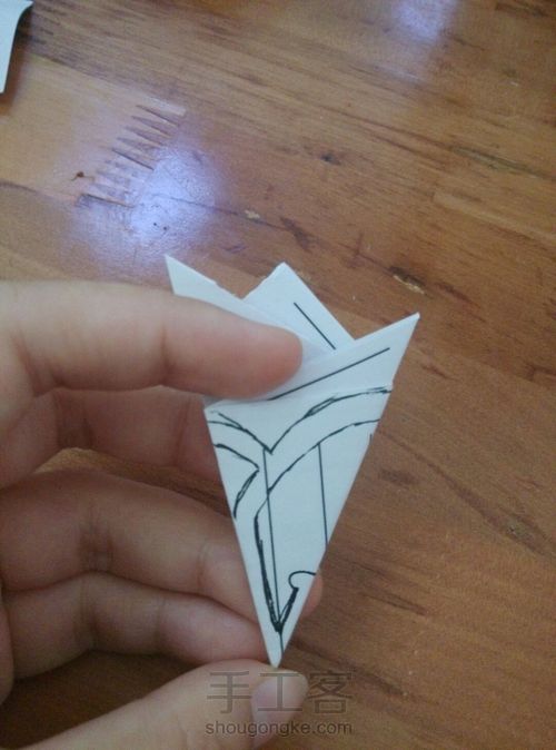 樱花剪纸 第8步