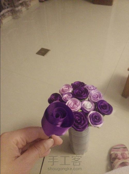 可以插花瓶的玫瑰花 第27步