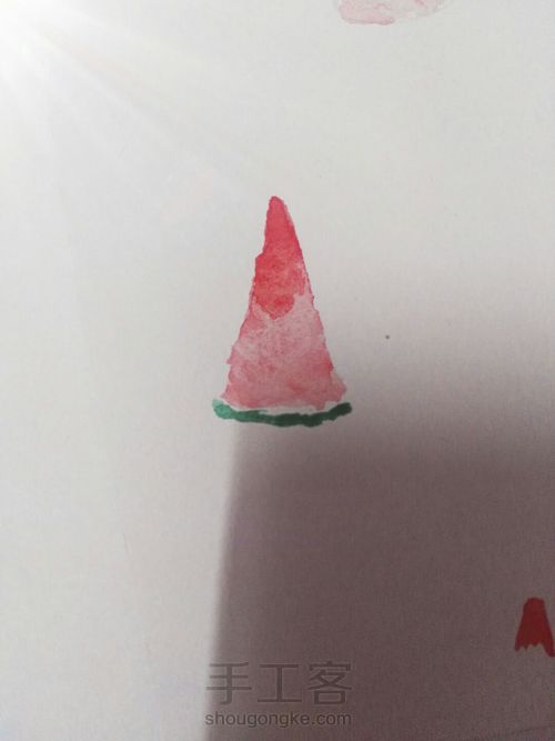 夏天到了，画只可爱的西瓜🍉吧 第7步