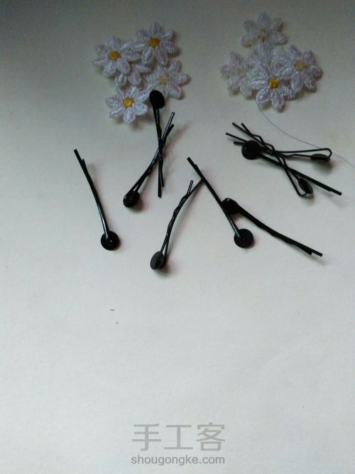 小雏菊发卡 第1步