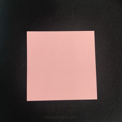 简单的折纸花球 第1步