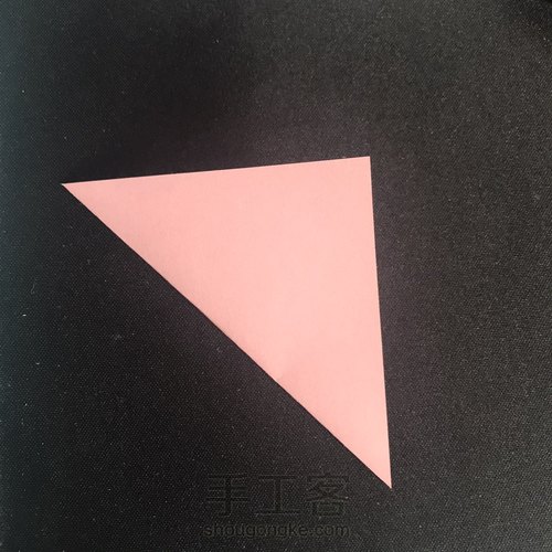 简单的折纸花球 第2步