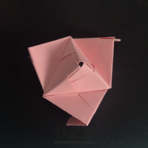 简单的折纸花球 第23步