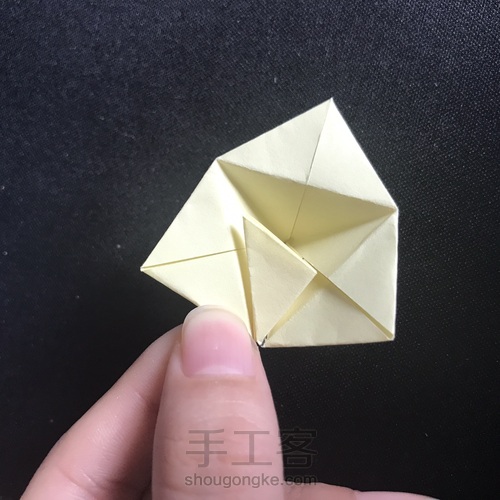 发光的折纸花球 第15步