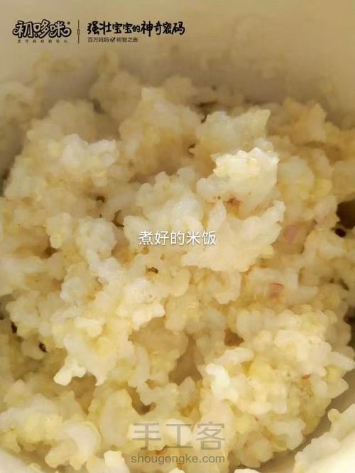 转宝宝辅食之时蔬肉松饭团 第2步