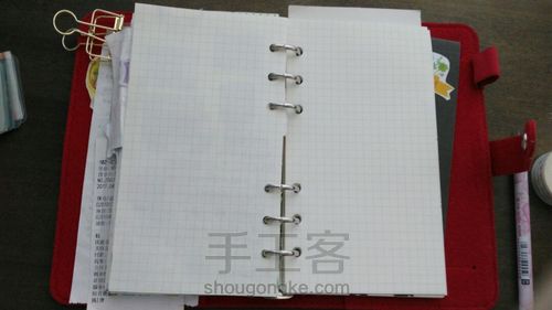 黑白风手帐 第1步