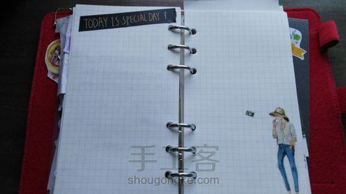 黑白风手帐 第5步