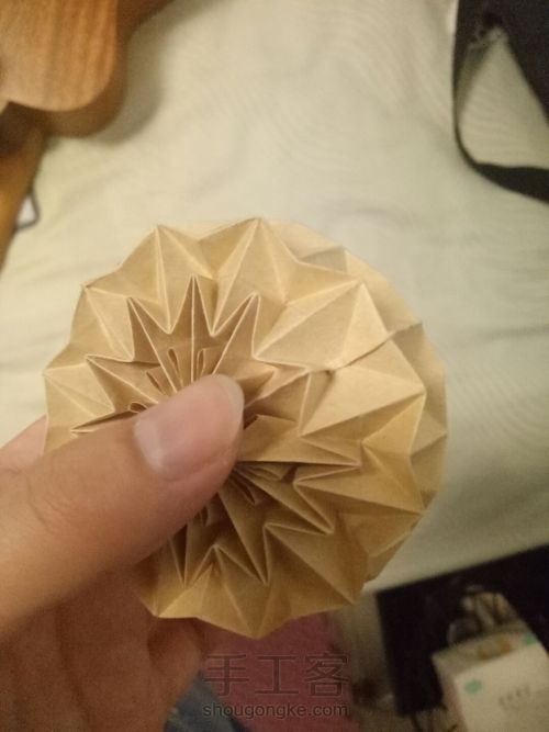 可以变形的折纸球 第20步