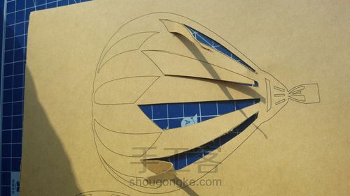 热气球纸雕 第4步