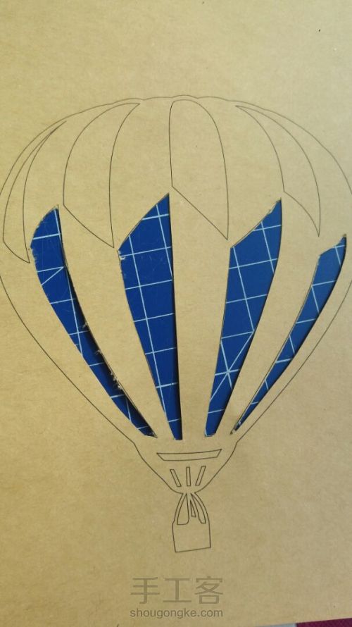 热气球纸雕 第5步