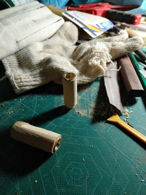 山茶木双过滤烟嘴 第5步