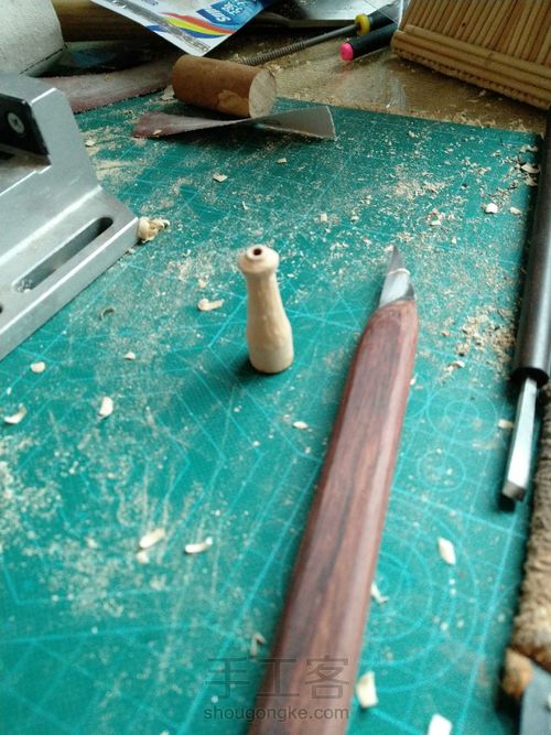 山茶木双过滤烟嘴 第6步