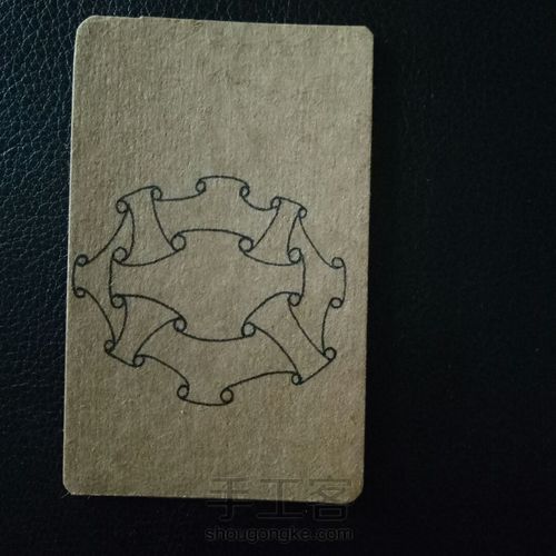 禅绕画小书签 第3步