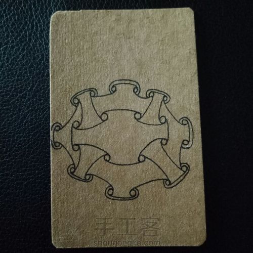 禅绕画小书签 第4步