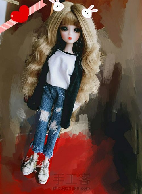 ✨撞色拼接卫衣✨原创(娃衣) 第16步