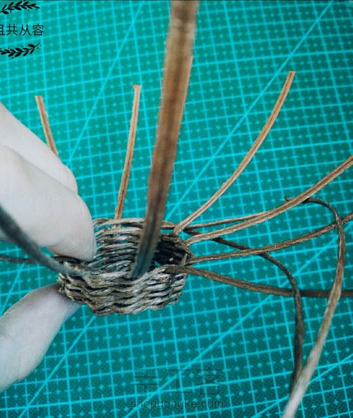 从容·迷你纸藤礼帽 第8步