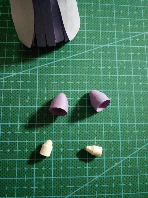 从容·衍纸人『紫色幽梦』 第16步