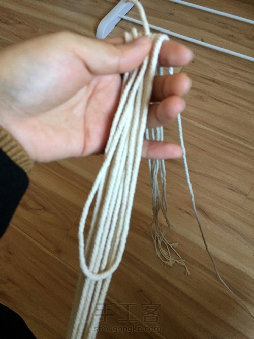 棉线编织吊篮 第1步