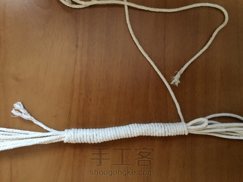 棉线编织吊篮 第3步