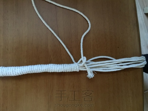 棉线编织吊篮 第4步