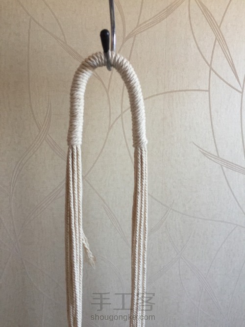 棉线编织吊篮 第6步