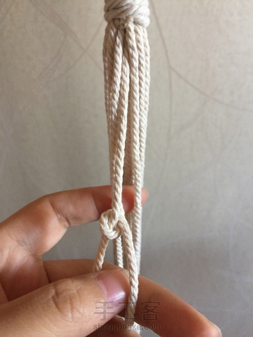 棉线编织吊篮 第11步