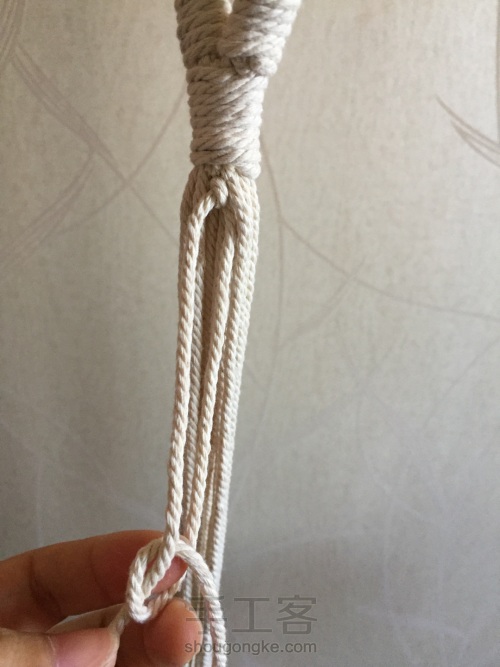 棉线编织吊篮 第12步