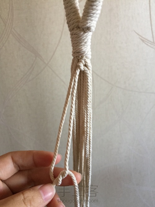 棉线编织吊篮 第13步