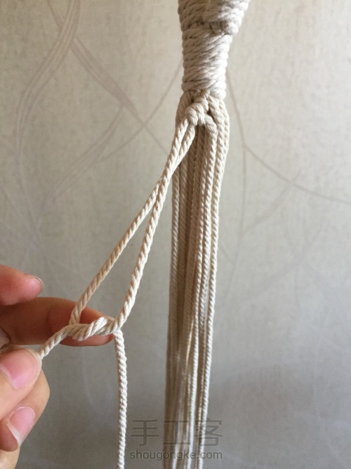 棉线编织吊篮 第14步