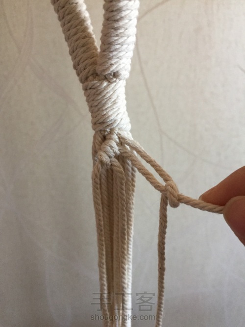 棉线编织吊篮 第16步