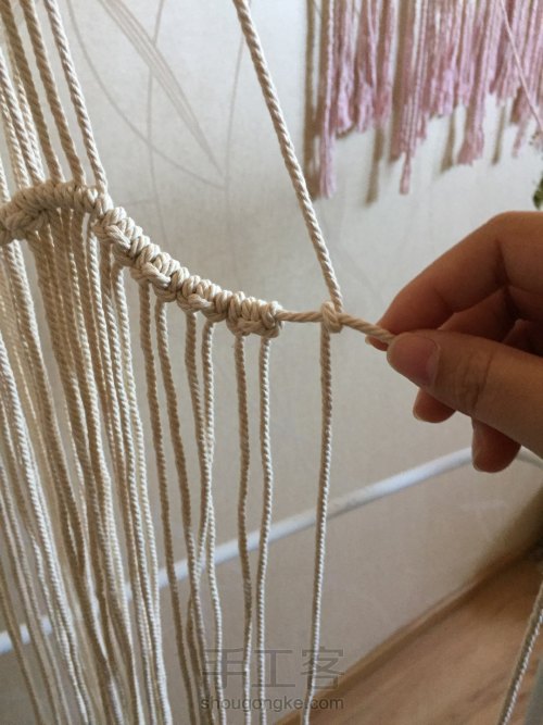 棉线编织吊篮 第23步