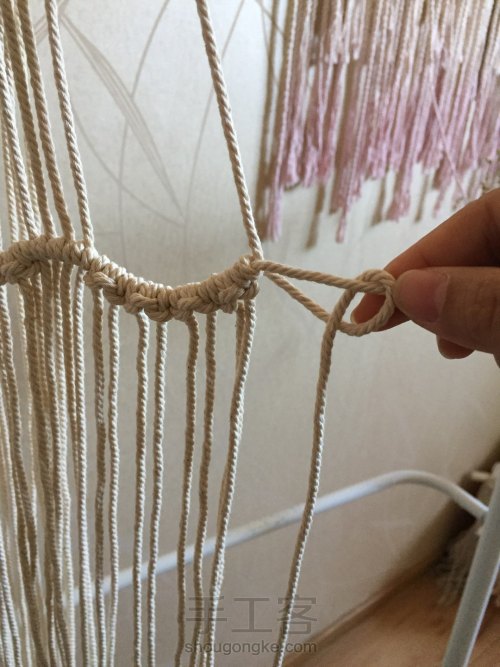 棉线编织吊篮 第24步