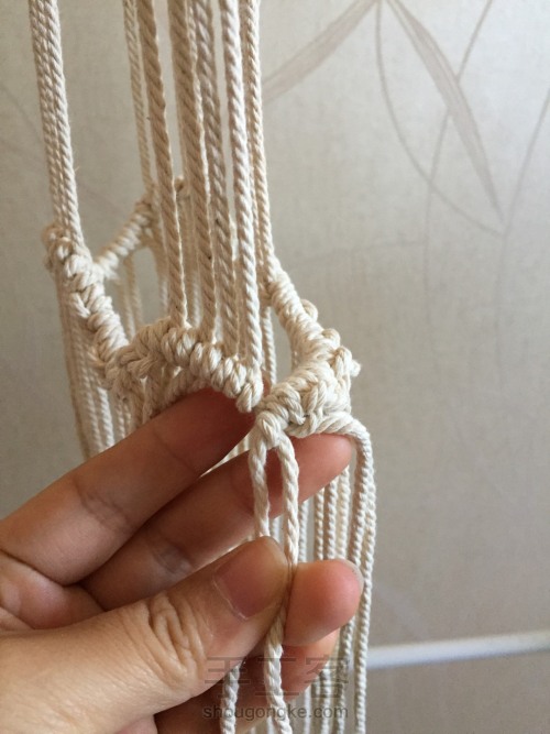 棉线编织吊篮 第29步