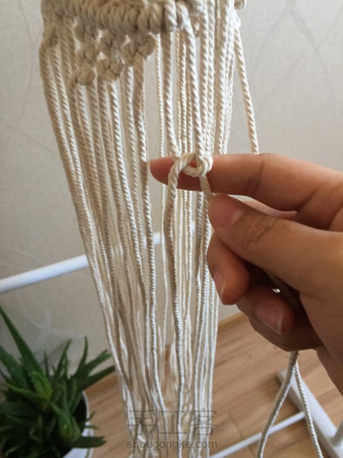 棉线编织吊篮 第30步