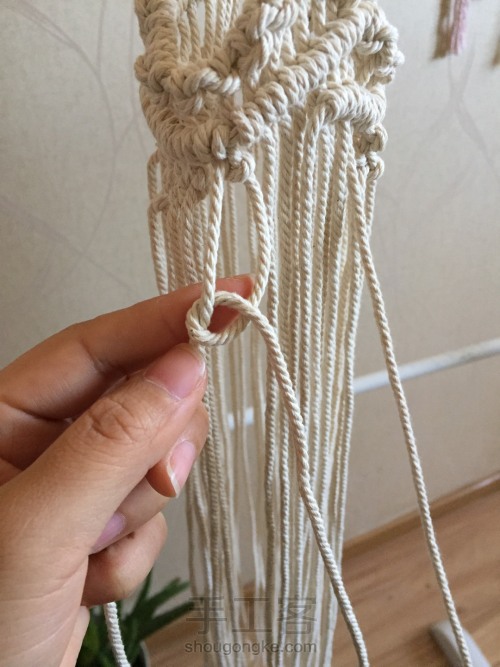 棉线编织吊篮 第31步
