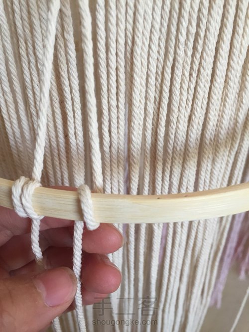 Macrame编织灯罩 第4步