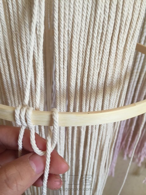 Macrame编织灯罩 第5步